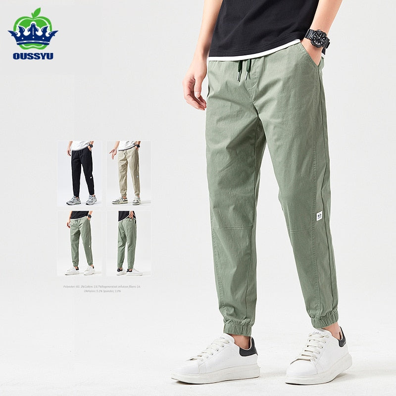 Pantalon d'été coupe slim en coton - Style décontracté