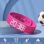 Bracelet Intelligent LED Étanche – Smartband avec Podomètre, Montre Numérique et Alarme Vibrante