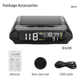 Compteur de vitesse de voiture numérique solaire