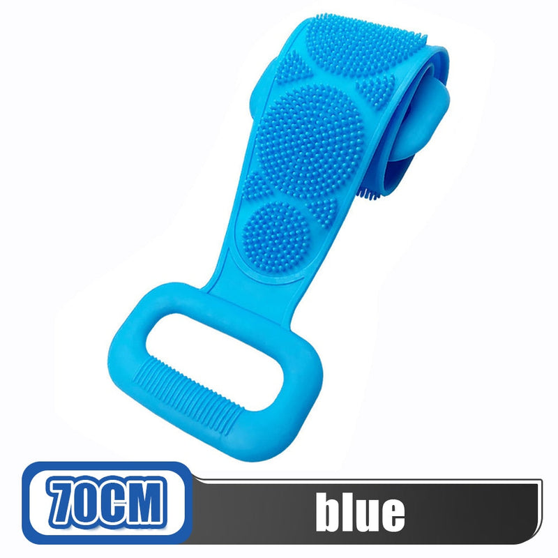 Brosse de douche exfoliante en silicone