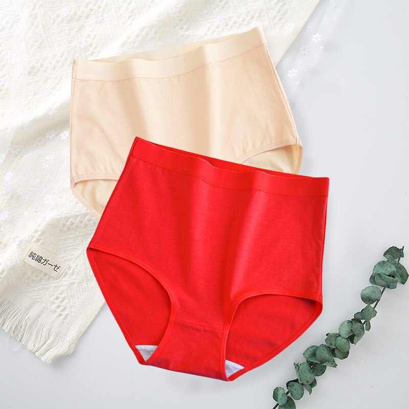 Lot de 2 Culottes taille haute en coton