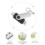 Clé USB 2 en 1 - 64GB (USB et USB Type C)