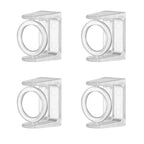 Lot de 4 Supports Anneaux Adhésifs Rotatifs