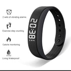 Bracelet Intelligent LED Étanche – Smartband avec Podomètre, Montre Numérique et Alarme Vibrante