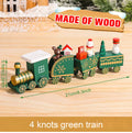 Mini train de Noël en Bois