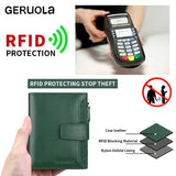 Portefeuille RFID en Cuir PU Grande Capacité