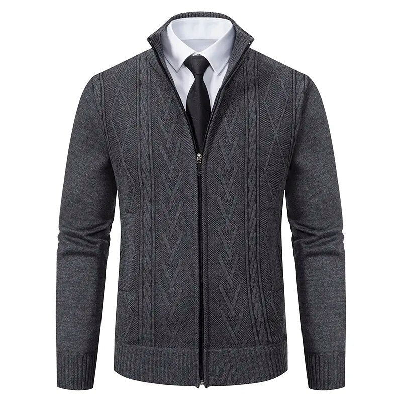 Gilet élégant avec fermeture zip pour homme - automne hiver