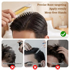 Peigne Applicateur d’Huile Capillaire pour Cuir Chevelu avec Réservoir Intégré & Dents Métalliques Rotatives – 1 ACHETÉ = 1 OFFERT