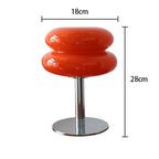 Lampe macaron en verre Rétro années 60