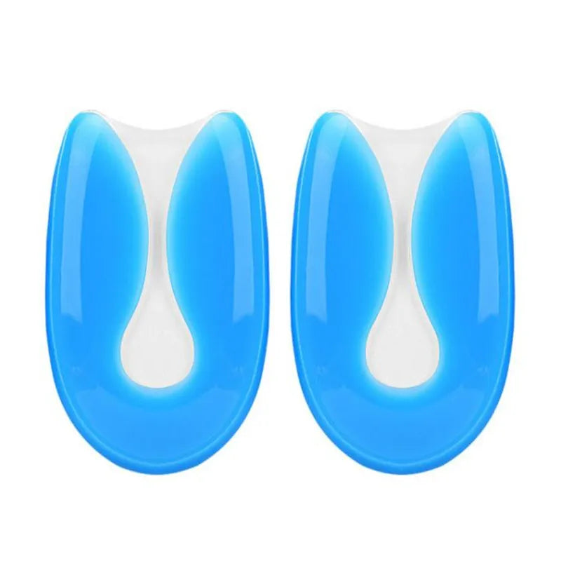 4 Paires de Coussinets en Gel Silicone souple pour fasciite plantaire