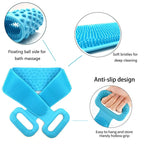 Brosse de douche exfoliante en silicone