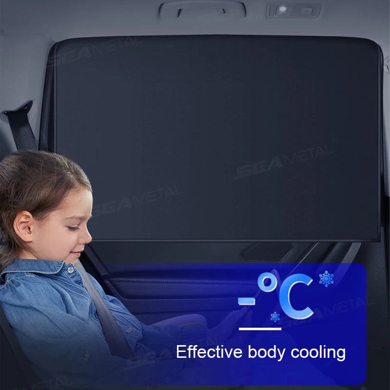Pare-Soleil Magnétique pour Fenêtres de Voiture - Protection UV & Isolation Thermique