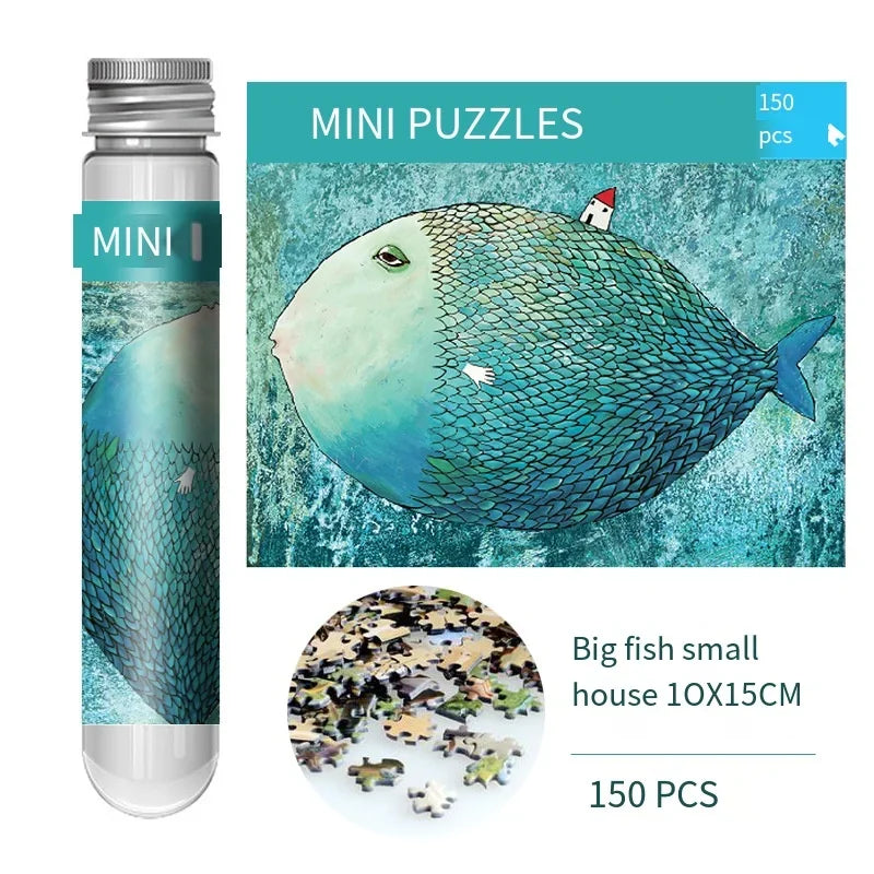 Mini Puzzle 150PCS dans tube à essai - 1 ACHETÉ = 1 OFFERT