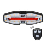 Feu arrière de vélo avec clignotants télécommandés rechargeable USB