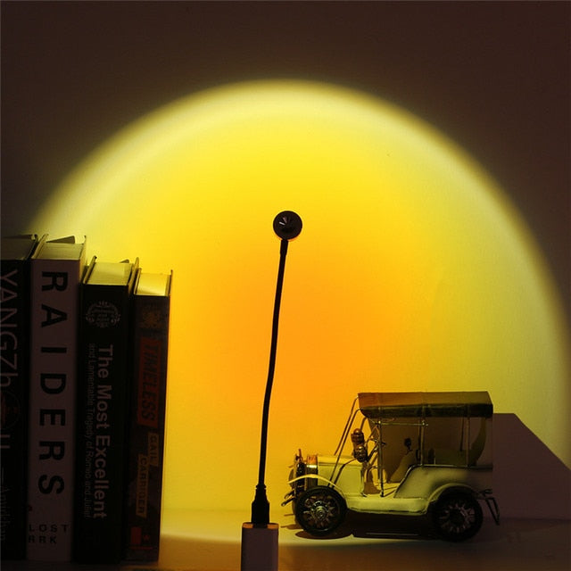 Lampe projecteur coucher de soleil