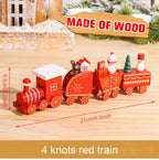 Mini train de Noël en Bois