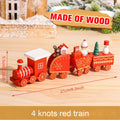 Mini train de Noël en Bois