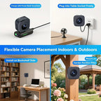 Mini Caméra SMART WiFi 6K HD - Vision Nocturne & Détecteur de Mouvement - Support OFFERT