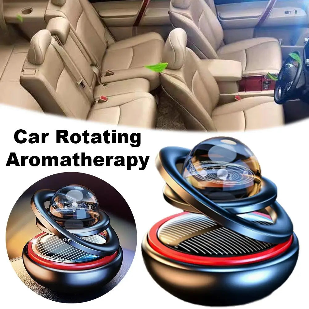 Diffuseur de Voiture d'Aromathérapie à Rotation Solaire
