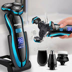 Rasoir Électrique Visage, Cheveux & Corps Étanche + 5 Accessoires OFFERTS