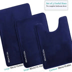Lot de 3PCS de Tapis de Salle de Bain Absorbants & Antidérapants