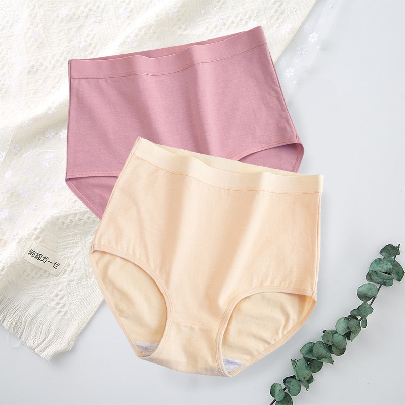 Lot de 2 Culottes taille haute en coton