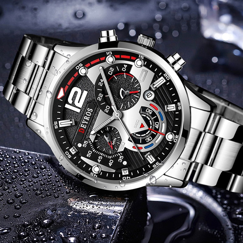 Montre de luxe acier inoxydable - Homme