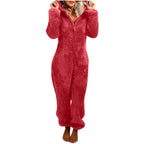 Fluffy & Warm Fleece All-in-One Pyjama - Women