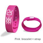 Bracelet Intelligent LED Étanche – Smartband avec Podomètre, Montre Numérique et Alarme Vibrante