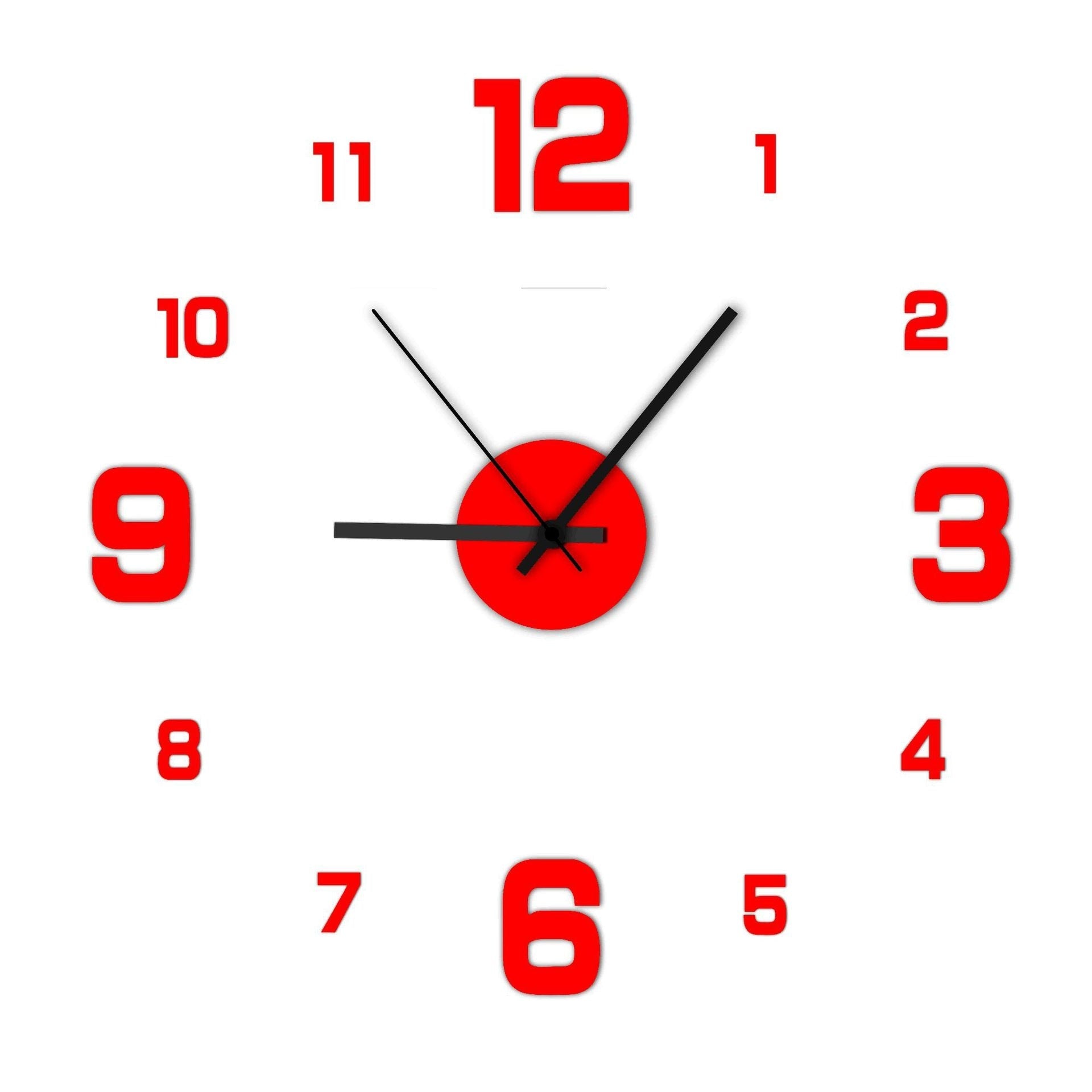 Horloge stickers minimaliste