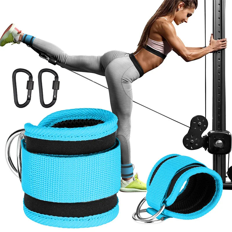 Ensemble Sangles de Cheville & Bandes de Résistance en TPE – Fitness, Musculation, Pilates & CrossFit Femme