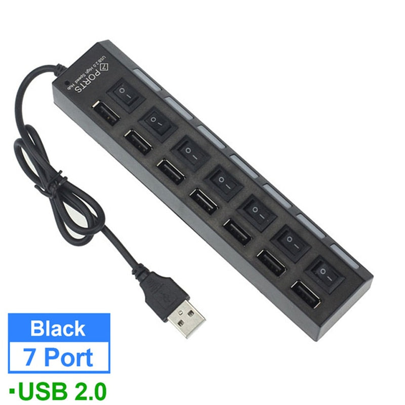 HUB 7 ports USB - Haut débit