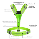 Gilet réfléchissant LED USB avec sac banane intégré