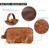 Trousse de toilette Grande Capacité en Simili Cuir - Homme