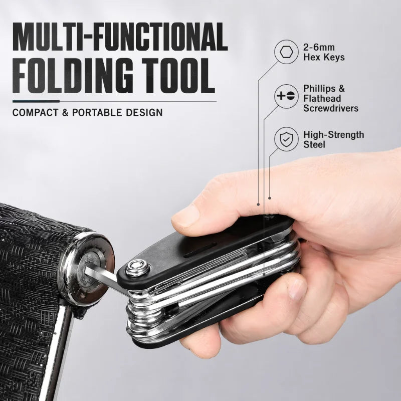 Clé à Douille Universelle 16-en-1 à Tête Rotative – Outil Multifonction Antidérapant pour Auto & Maison