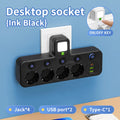 Multiprise murale 2500W - 4 Prises, 2 USB + 1 Type- C