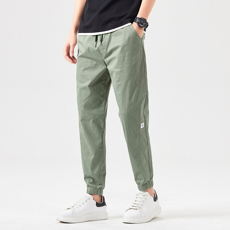 Pantalon d'été coupe slim en coton - Style décontracté