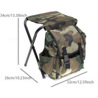 CHAISE PLIANTE 2 EN 1 AVEC SAC À DOS INTÉGRÉ