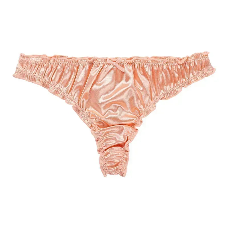 Culotte Tanga en satin de luxe - 1 ACHETEE = 1 OFFERTE