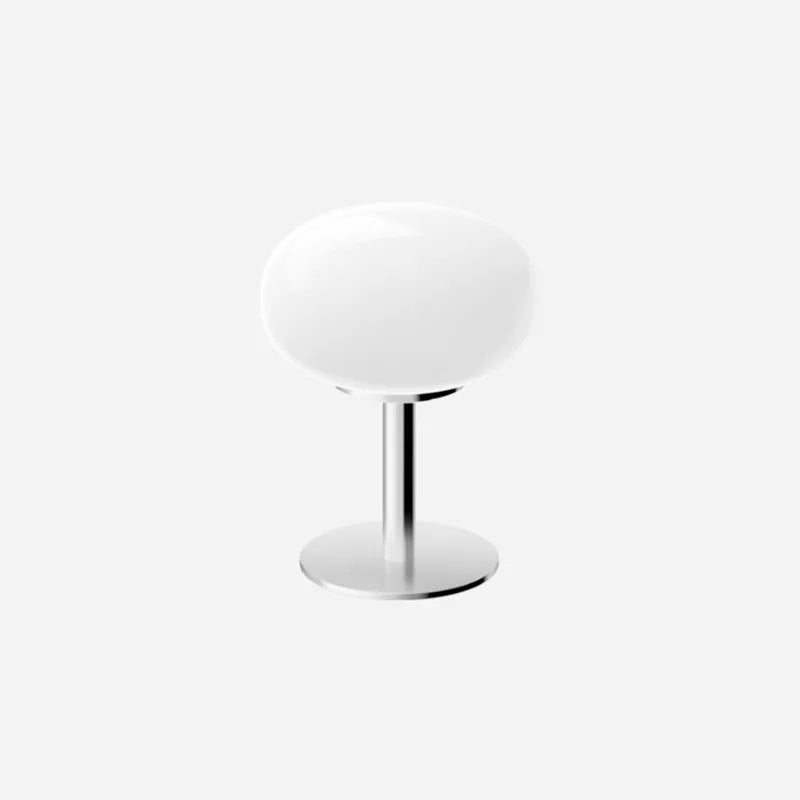 Lampe macaron en verre Rétro années 60
