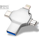Clé USB 4 EN 1 64GB - PC, Téléphone, Tablette