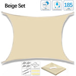 Voile d'ombrage carré ou rectangulaire - Kit complet
