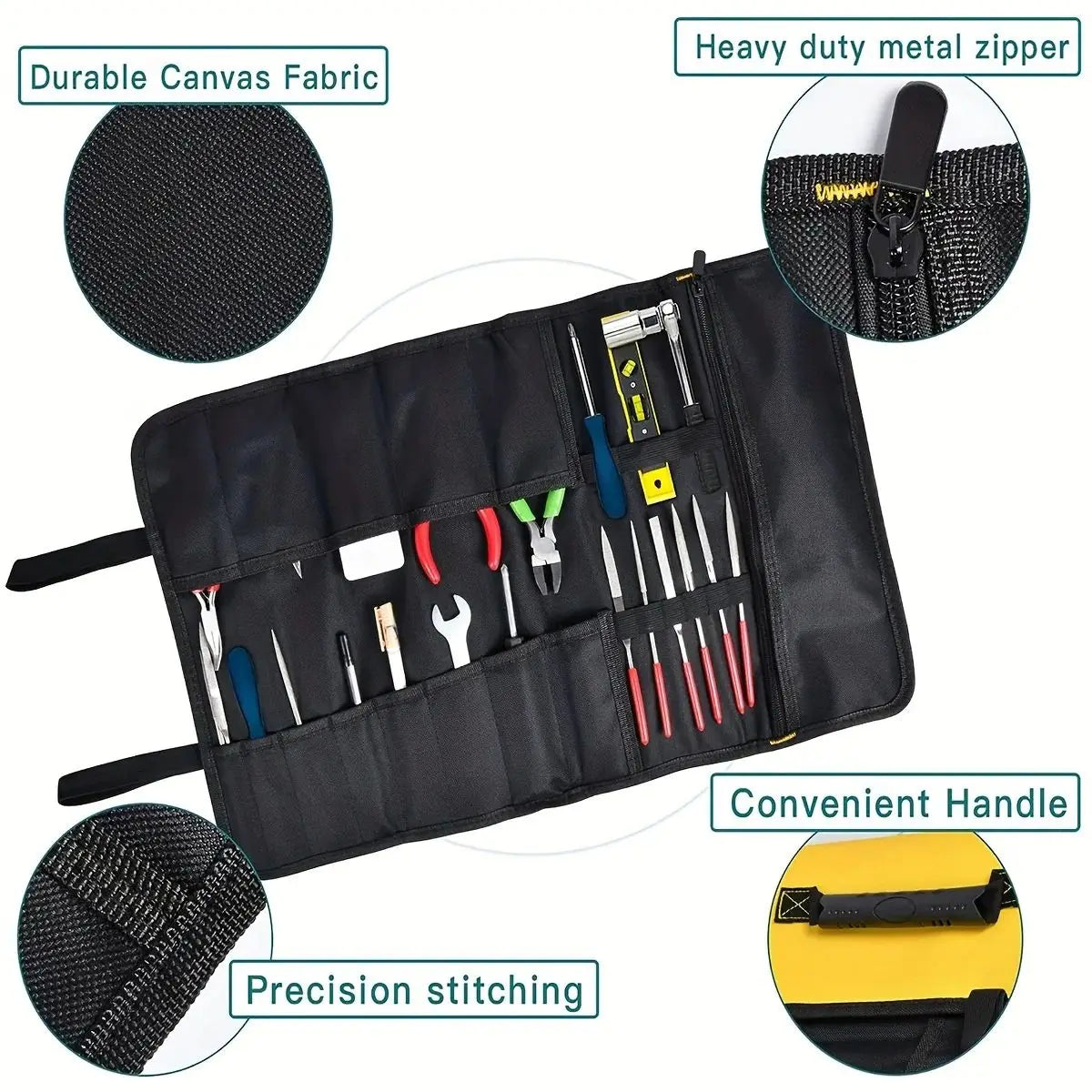 Trousse à Outils 22 Poches en Toile Résistante