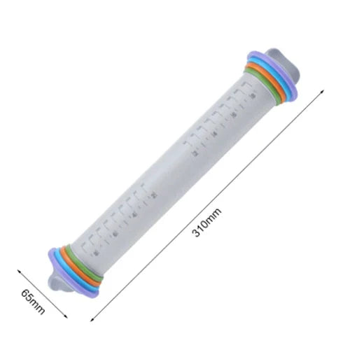 Rouleau à pâtisserie en silicone réglable