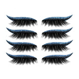 4 Pairs d'Eyeliner et Faux Cils Réutilisable Autocollants