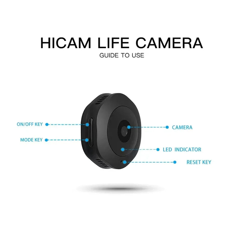 Mini caméra espion WiFi HD 1080p + Bracelet OFFERT