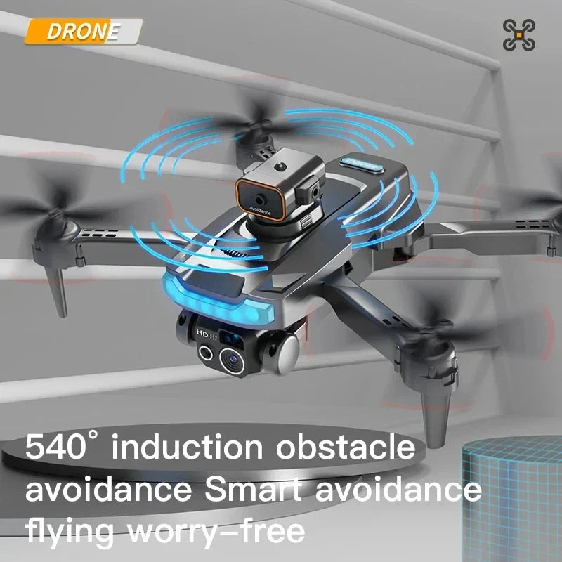 Drone Double caméra HD 8K avec prise de photos et vidéo instantanées - Détecteur d'obstacles