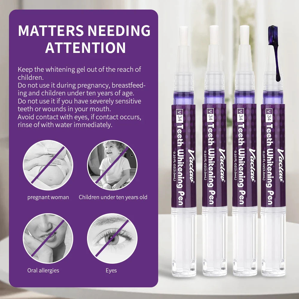 Stylo Magique Dents Blanches au Gel Violet - 2 ACHETÉS = 1 OFFERT