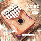 Kalimba – Piano à pouce - bois d'acajou