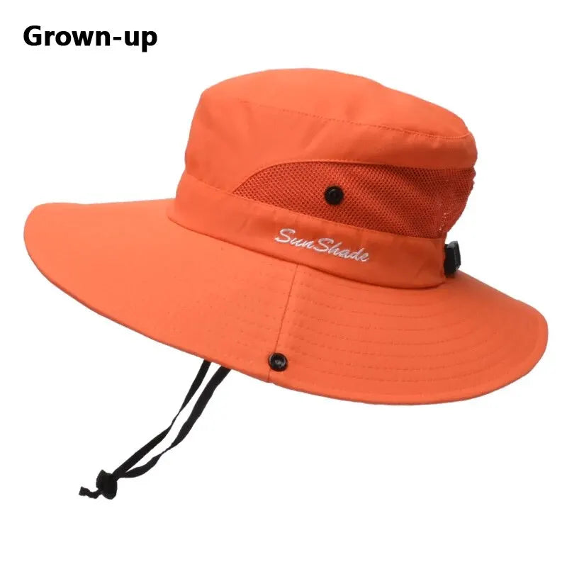 Chapeau d'été femme avec trou pour queue de cheval — polyester respirant, pliable